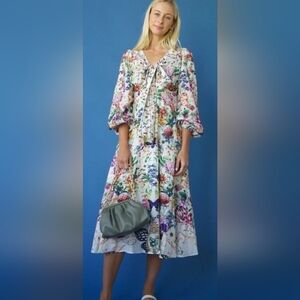 Beulah Margot Tie Dress  Long sleeve dress NWOT small